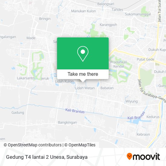 Gedung T4 lantai 2 Unesa map