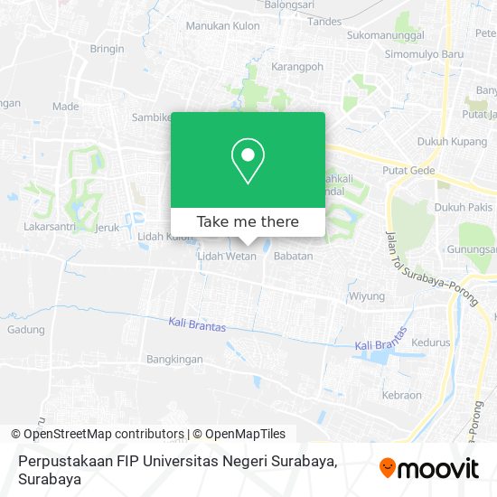 Perpustakaan FIP Universitas Negeri Surabaya map