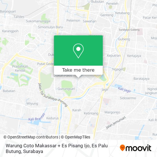 Warung Coto Makassar + Es Pisang Ijo, Es Palu Butung map