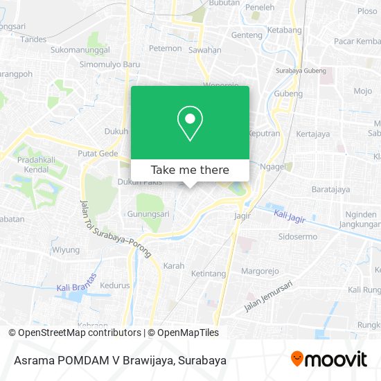 Asrama POMDAM V Brawijaya map