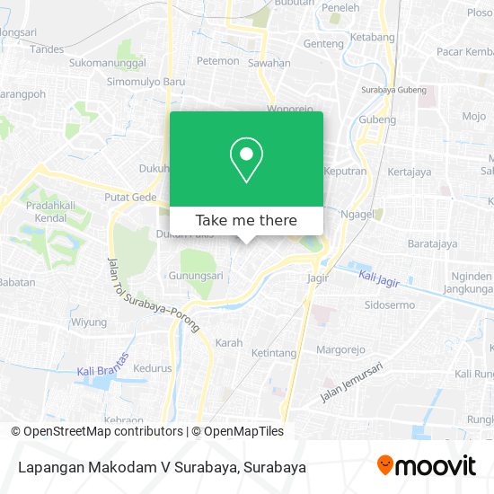 Lapangan Makodam V Surabaya map