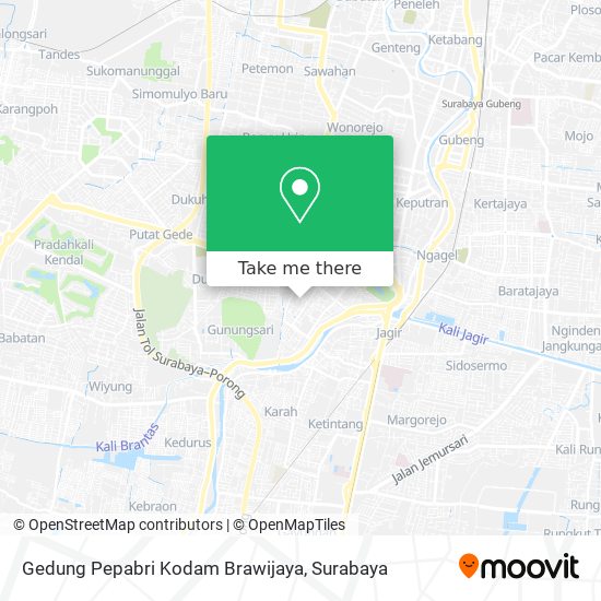 Gedung Pepabri Kodam Brawijaya map