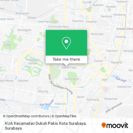 KUA Kecamatan Dukuh Pakis Kota Surabaya map