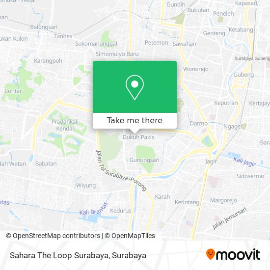 Sahara The Loop Surabaya map