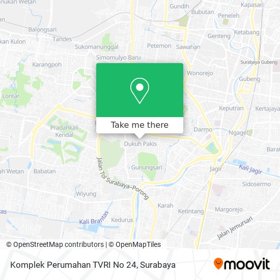 Komplek Perumahan TVRI No 24 map