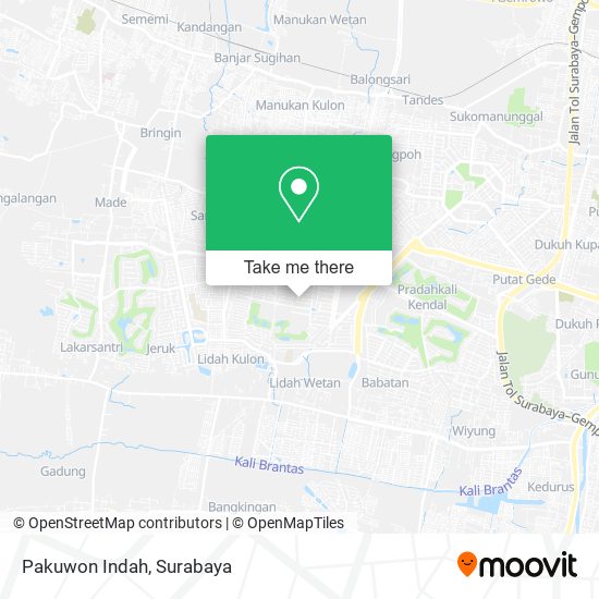 Pakuwon Indah map