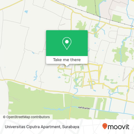 Universitas Ciputra Apartment map