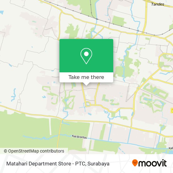 Matahari Department Store - PTC map