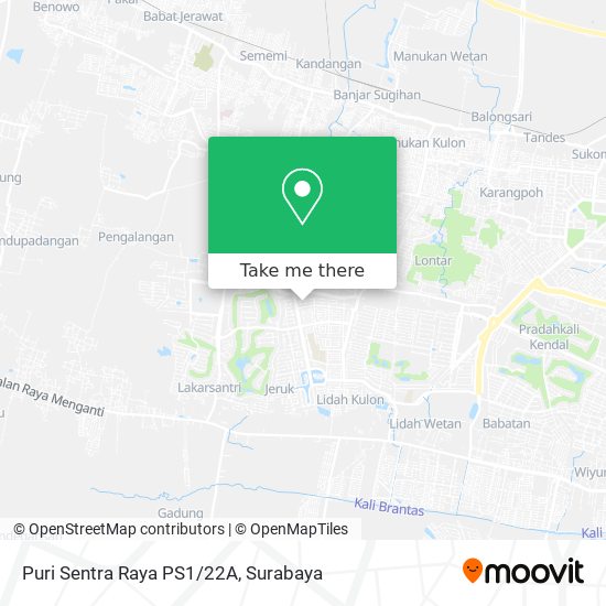 Puri Sentra Raya PS1/22A map