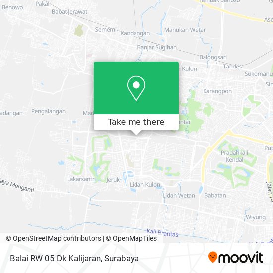 Balai RW 05 Dk Kalijaran map