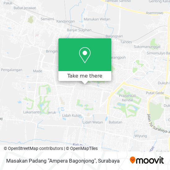 Masakan Padang "Ampera Bagonjong" map