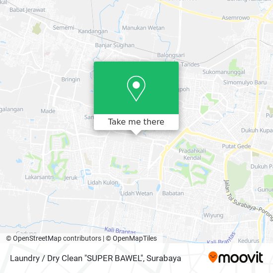 Laundry / Dry Clean "SUPER BAWEL" map