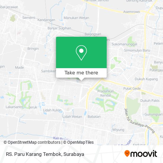 RS. Paru Karang Tembok map