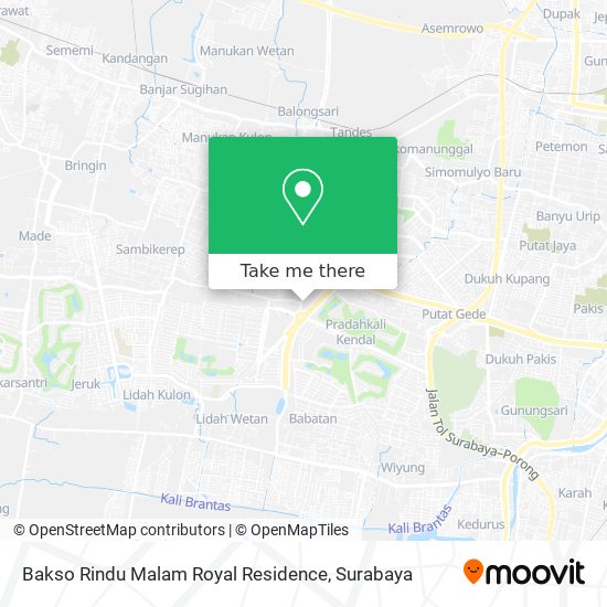 Bakso Rindu Malam Royal Residence map