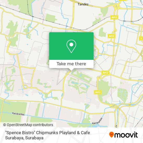 "Spence Bistro" Chipmunks Playland & Cafe Surabaya map