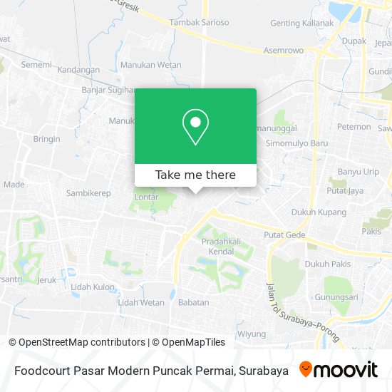 Foodcourt Pasar Modern Puncak Permai map