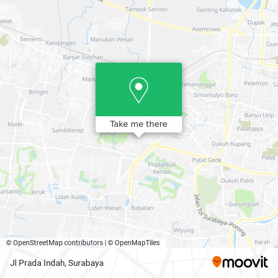 Jl Prada Indah map