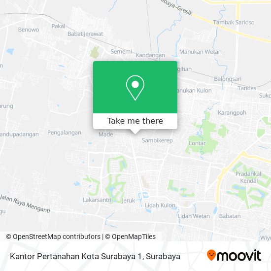 Kantor Pertanahan Kota Surabaya 1 map