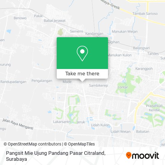 Pangsit Mie Ujung Pandang Pasar Citraland map