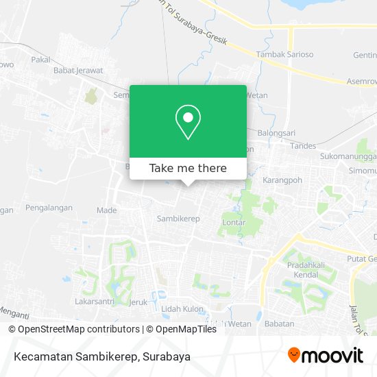 Kecamatan Sambikerep map