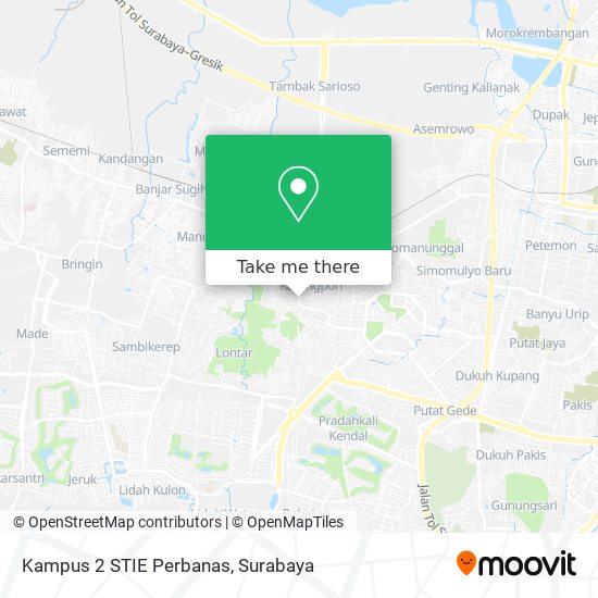 Kampus 2 STIE Perbanas map
