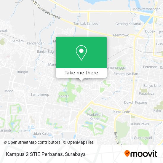 Kampus 2 STIE Perbanas map