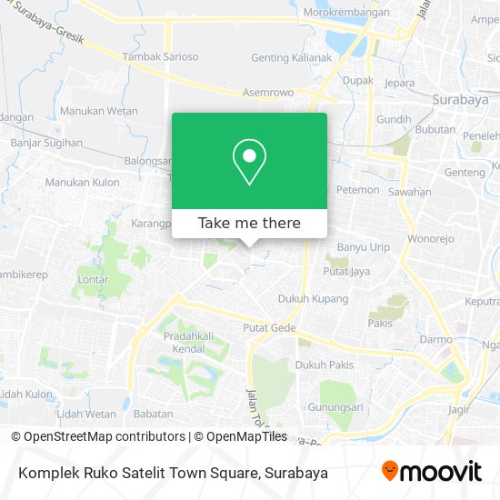 Komplek Ruko Satelit Town Square map