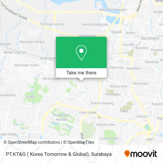 PT.KT&G ( Korea Tomorrow & Global) map