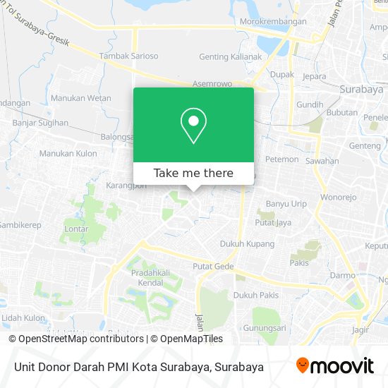 Unit Donor Darah PMI Kota
Surabaya map