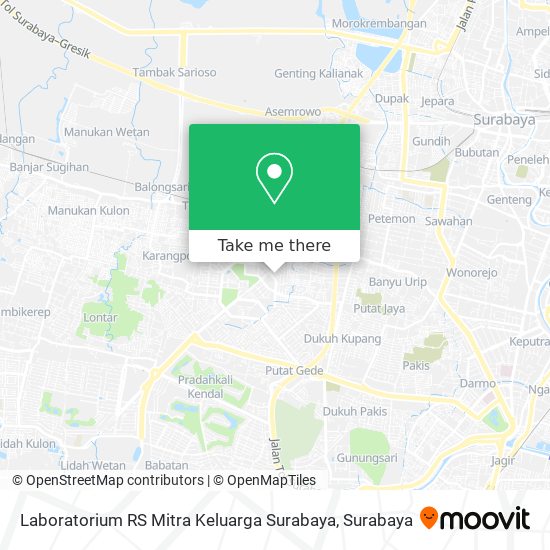 Laboratorium RS Mitra Keluarga Surabaya map