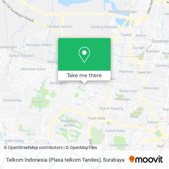 Telkom Indonesia (Plasa telkom Tandes) map