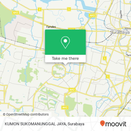 KUMON SUKOMANUNGGAL JAYA map