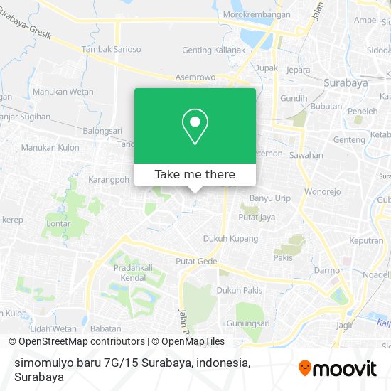 simomulyo baru 7G / 15 Surabaya, indonesia map
