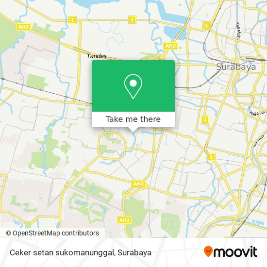 Ceker setan sukomanunggal map