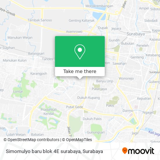 Simomulyo baru blok 4E surabaya map