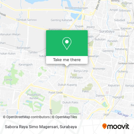 Sabora Raya Simo Magersari map