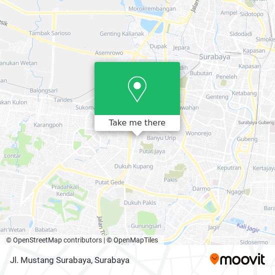 Jl. Mustang Surabaya map
