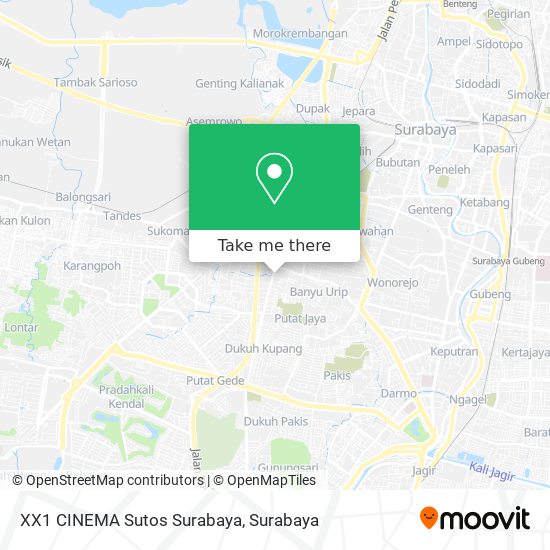 XX1 CINEMA Sutos Surabaya map