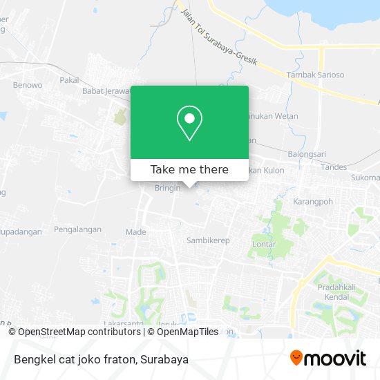 Bengkel cat joko fraton map