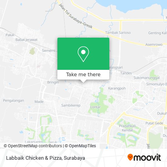 Labbaik Chicken & Pizza map