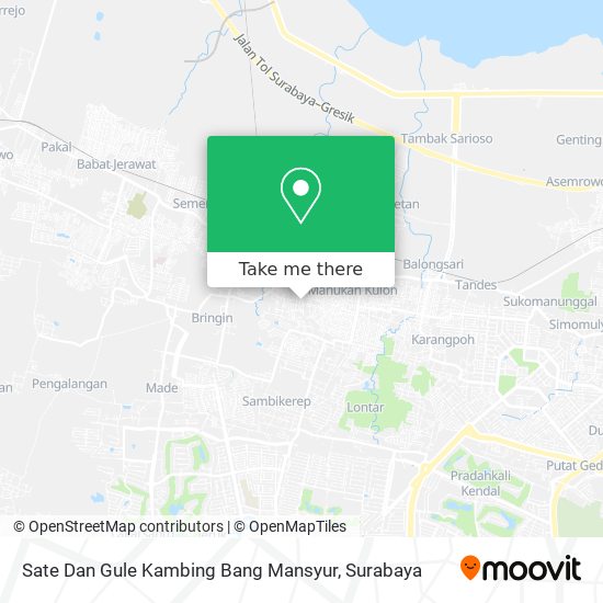 Sate Dan Gule Kambing Bang Mansyur map