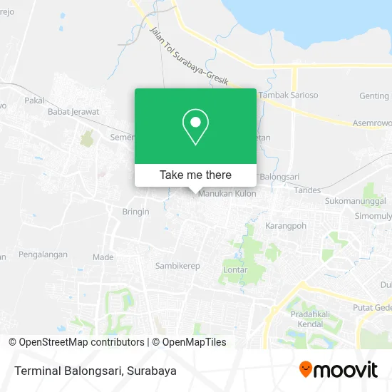 Terminal Balongsari map