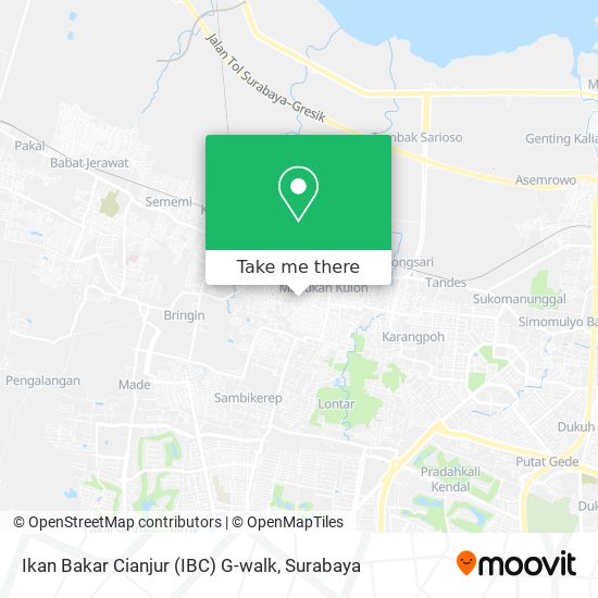 Ikan Bakar Cianjur (IBC) G-walk map