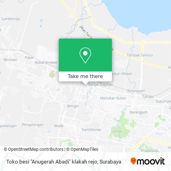 Toko besi "Anugerah Abadi" klakah rejo map