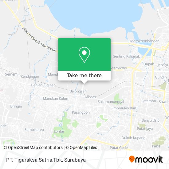 PT. Tigaraksa Satria,Tbk map
