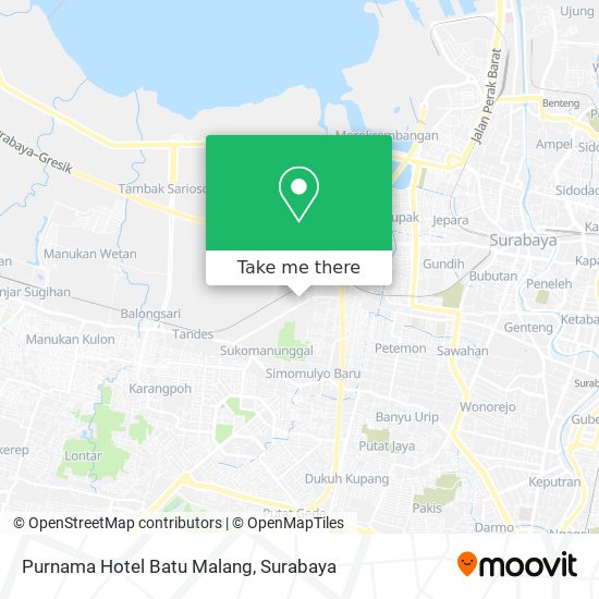 Purnama Hotel Batu Malang map