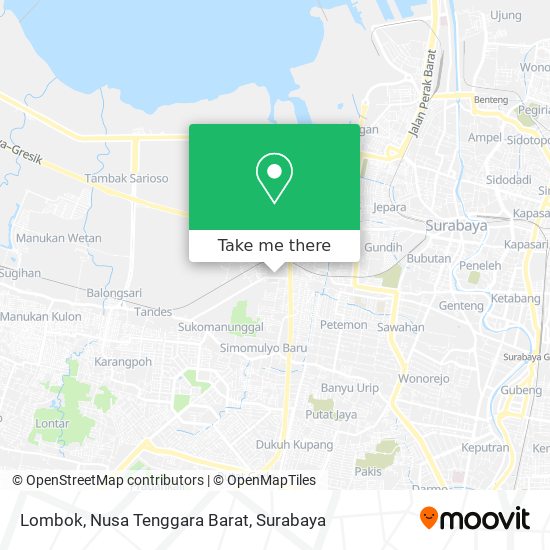 Lombok, Nusa Tenggara Barat map