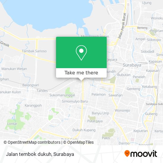 Jalan tembok dukuh map