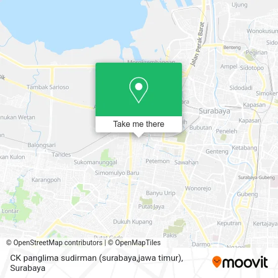 CK panglima sudirman (surabaya,jawa timur) map