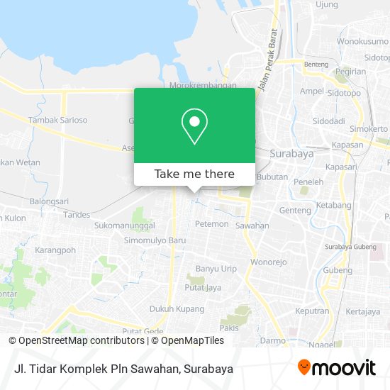 Jl. Tidar Komplek Pln Sawahan map